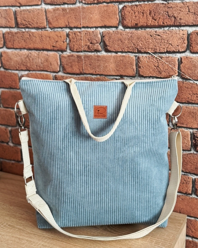 miękka i komfortowa sztruksowa torebka