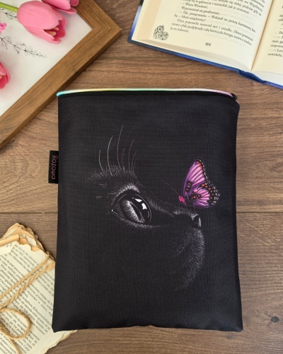 Przejdź do produktu Book sleeve na książki lub tablet CZARNY KOT