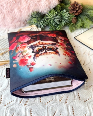 Book Sleeve na książki, zeszyty, tablet Zaczytana Sowa