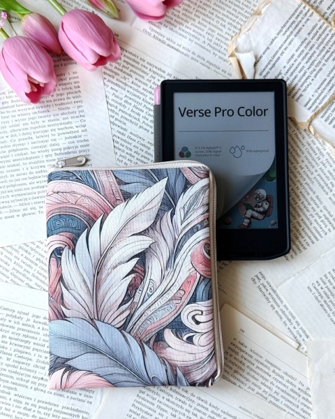 etui na czytnik zamykane na zamek wzór w stylu boho
