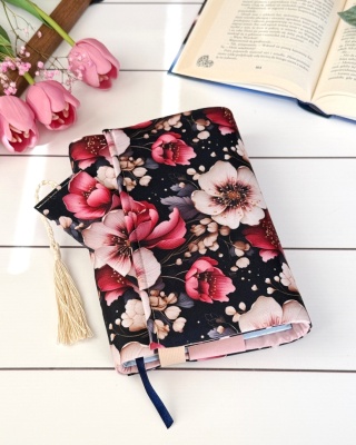 Etui na książkę NOCNY KWIATOWY OGRÓD - personalizuj