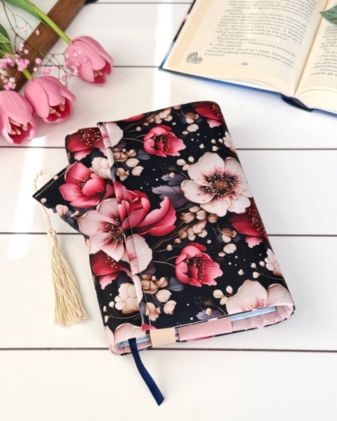 Etui na książkę NOCNY KWIATOWY OGRÓD - personalizuj