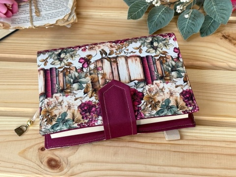 Etui okładkowe BOOKS AND FLOWERS