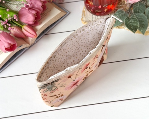 Kosmetyczka handmade CICHY PORANEK