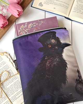Wsuwane etui typu book sleeve na książki lub tablet - KRUK STEAMPUNK