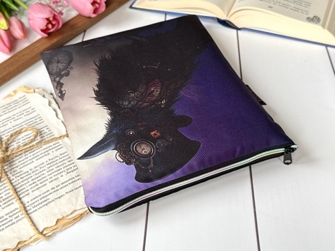 Wsuwane etui typu book sleeve na książki lub tablet - KRUK STEAMPUNK