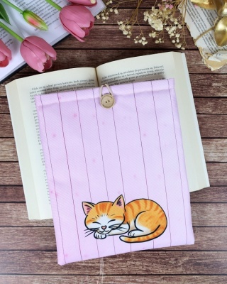Book Sleeve KOTEK - różowy