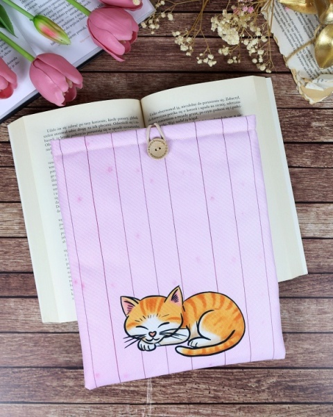 Book Sleeve KOTEK - różowy