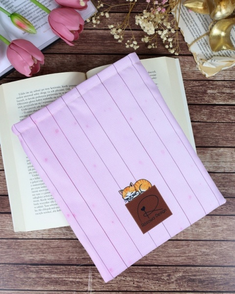 Book Sleeve KOTEK - różowy