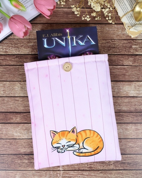 Book Sleeve KOTEK - różowy