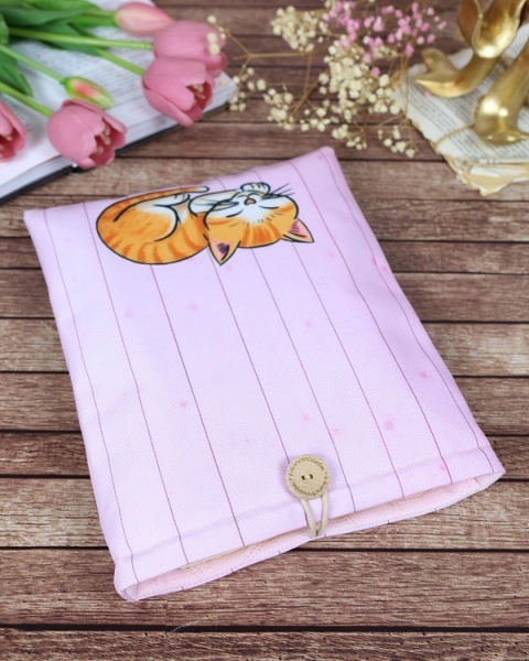 Book Sleeve KOTEK - różowy