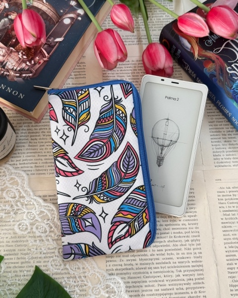 Etui na czytnik palma lub telefon PIÓRKA