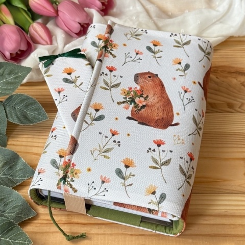 Etui na książkę KAPIBARA BLOOM