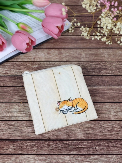 Mini etui KOTEK - beżowy