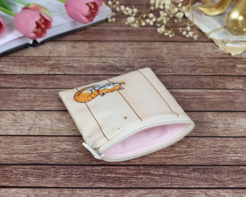 Mini etui KOTEK - beżowy