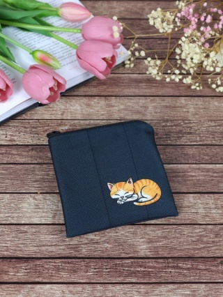 Mini etui KOTEK - czarny