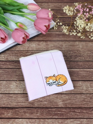 Mini etui KOTEK - różowy