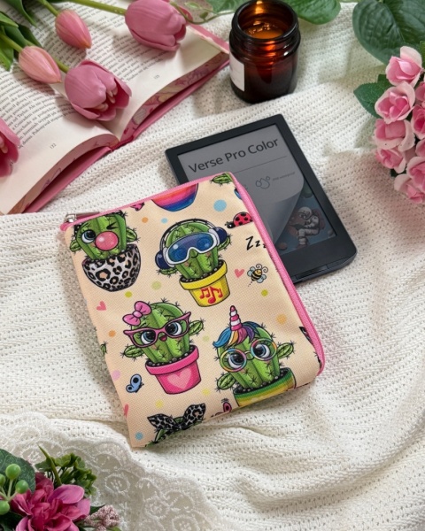 PRZEDSPRZEDAŻ - Etui na czytnik HAPPY CACTUS - rozmiary