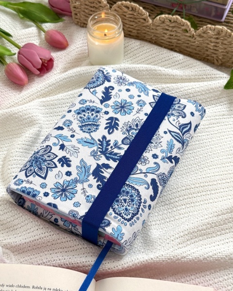 Etui na książkę NIEBIESKIE KWIATY