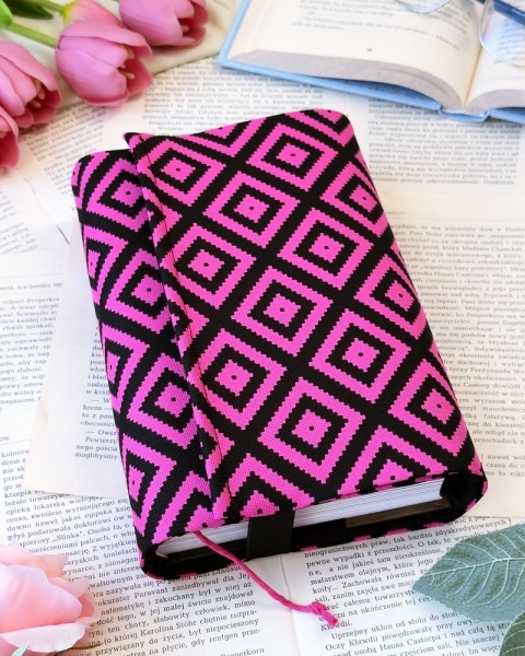 Etui na książki PINK AZTEC