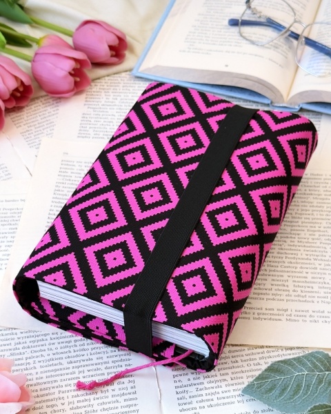 Etui na książki PINK AZTEC