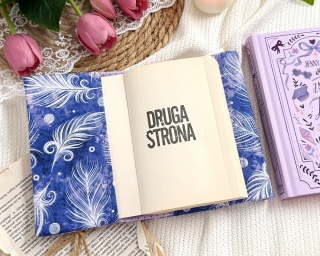 Etui na mniejsze książki BOHO FIOLET