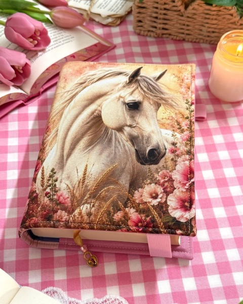 Okładka na książkę lub planer WHITE HORSE