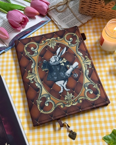 Okładka na książkę lub planer WHITE RABBIT