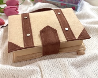 Okładka na książki i planery z rączką BROWN BEIGE