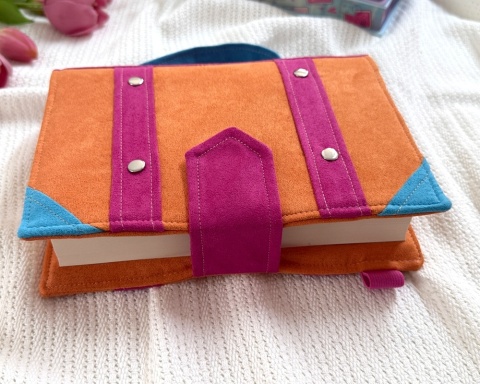 Okładka na książki i planery z rączką PINK ORANGE