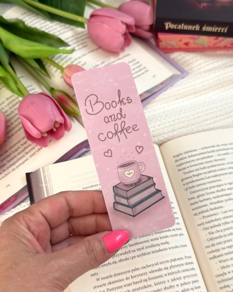 Zakładka do książki BOOKS AND COFFEE