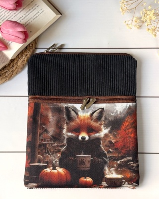 Book Sleeve z kieszonką JESIENNY LISEK