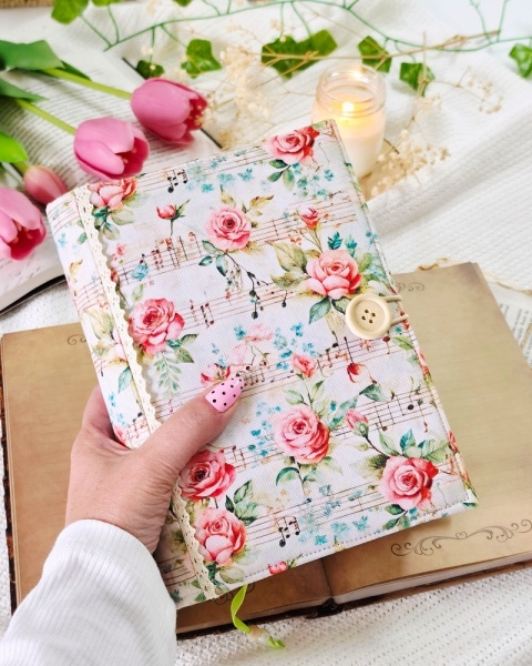 Okładka na książkę lub planer VINTAGE ROSE
