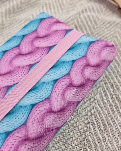 Etui na książkę PASTELOWY SWETEREK