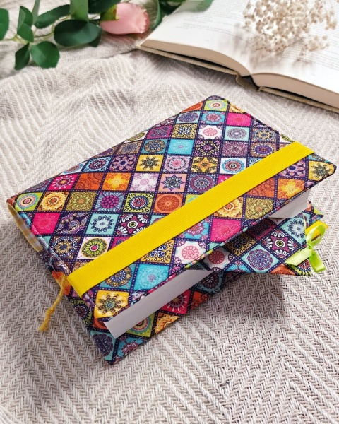 Okładka na książkę lub planer COLOR TILES + zakładka
