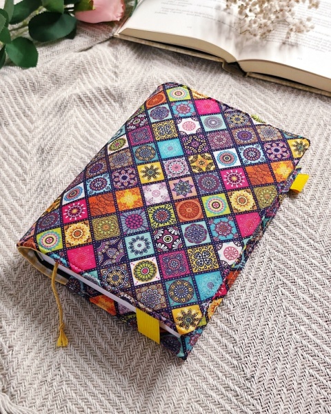 Okładka na książkę lub planer COLOR TILES + zakładka